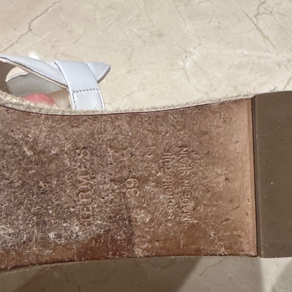 Hermes White Women's Sandals - Picture 4 of 12